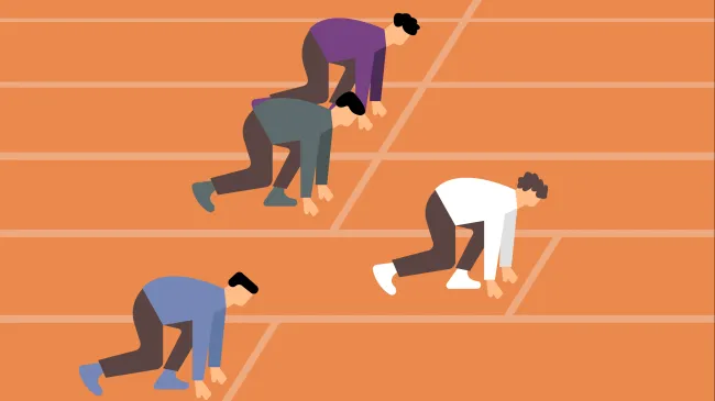 Race starting line
